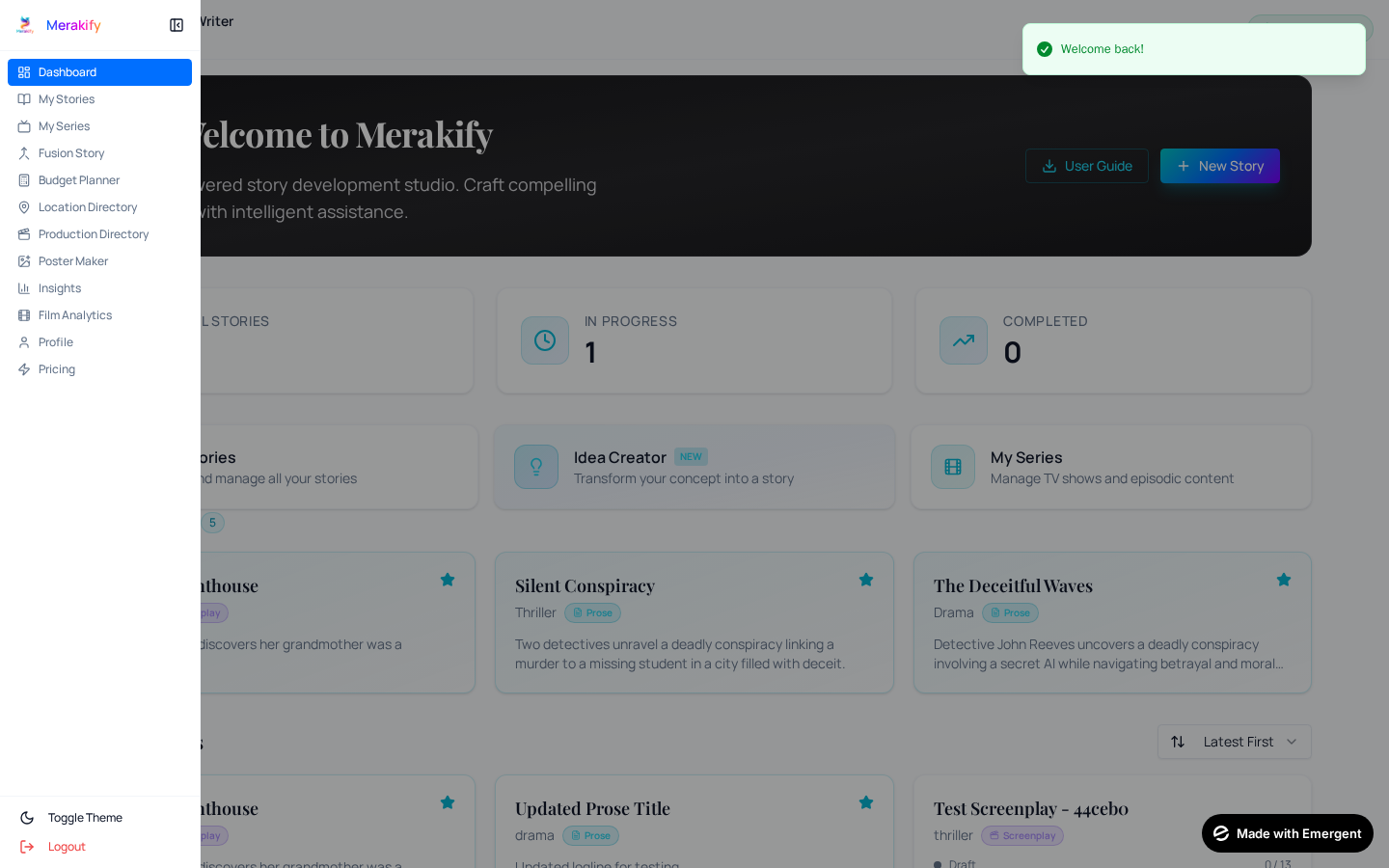 Merakify Dashboard